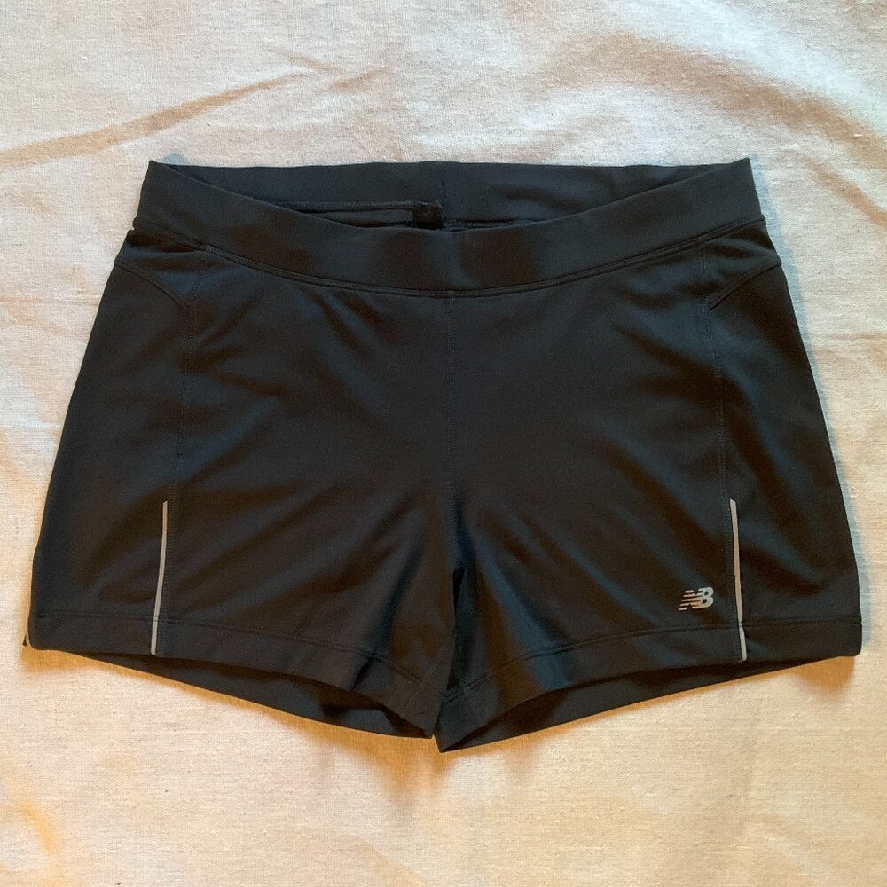 New Balance Women's 4" Running Shorts, Black, Sz M